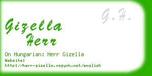 gizella herr business card